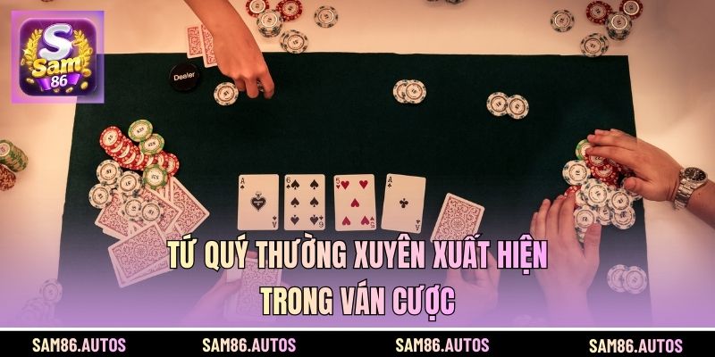 Tứ quý thường xuyên xuất hiện trong ván cược